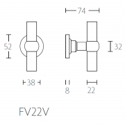 Ручка-кноб FV22V