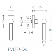 Ручка оконная FVL-DK