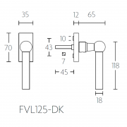 Ручка оконная FVL-DK