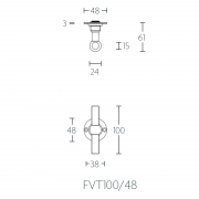 Ручка дверная FVT