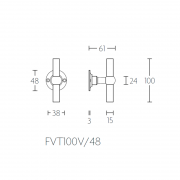 Ручка-кноб FVT85V/40