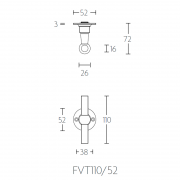 Ручка дверная FVT