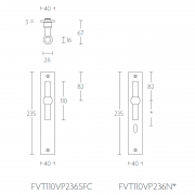 Ручка-кноб FVT85VP236