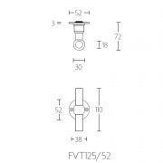 Ручка дверная FVT