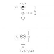 Ручка дверная FVT