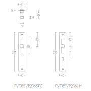 Ручка-кноб FVT85VP236