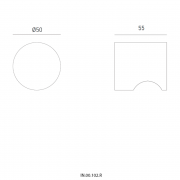 Ручка-кноб IN.00.102.R