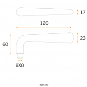 Ручка дверная IN.00.120