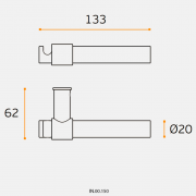 Ручка дверная IN.00.150