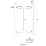 Ручка-скоба IN.07.126.D