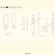 Замок дверной IN.20.937