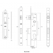 Замок дверной IN.20.400