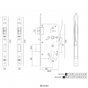 Замок дверной IN.20.601