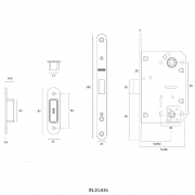 Замок дверной IN.20.836