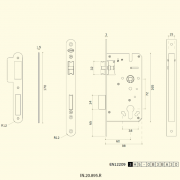 Замок дверной IN.20.895