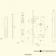 Замок дверной IN.20.896
