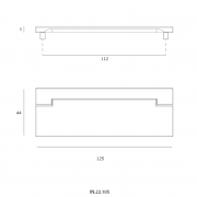 Ручка мебельная IN.22.105