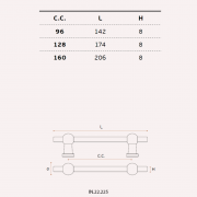 Ручка мебельная IN.22.225