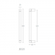 Ручка-скоба JB320