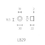 Ручка торцевая LB29