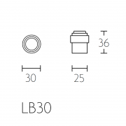 Ограничитель дверной LB30