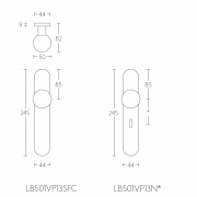 Ручка-кноб LB501VP13