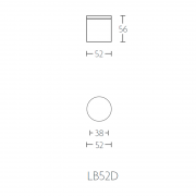 Ручка-кноб LB52V