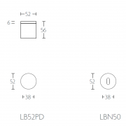 Ручка дверная LB52PD