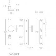 Ручка дверная LB60-28