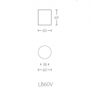 Ручка-кноб LB52V