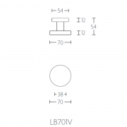 Ручка-кноб LB701V