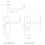 Ручка дверная LB2-19P13