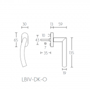 Ручка оконная LB4-DK