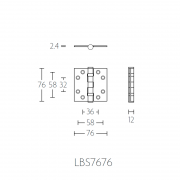 Петля дверная LBS