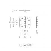 Петля дверная LBS