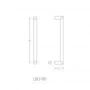 Ручка-скоба LBU-90