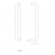 Ручка-скоба LBU