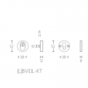 Розетка (L)BVEIL-KT