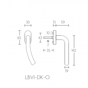 Ручка оконная LB1-DK