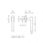 Ручка оконная LB2-DK