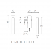 Ручка оконная LB7-DKLOCK