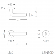 Ручка дверная LB10