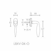 Ручка оконная LB15-DK