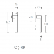 Ручка форточная LSQ-RB