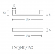 Ручка мебельная LSQ140/160