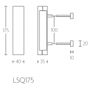 Кнокер дверной LSQ175