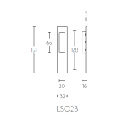 Ручка врезная LSQ23