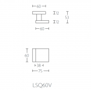 Ручка дверная LSQ60D