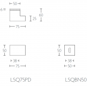 Ручка дверная LSQ75PD