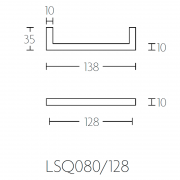 Ручка мебельная LSQ80/96